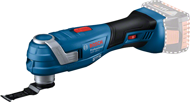 Bosch GOP 18V-185 LI เครื่องมืออเนกประสงค์ไร้สายสำหรับการใช้งานระดับมืออาชีพ.