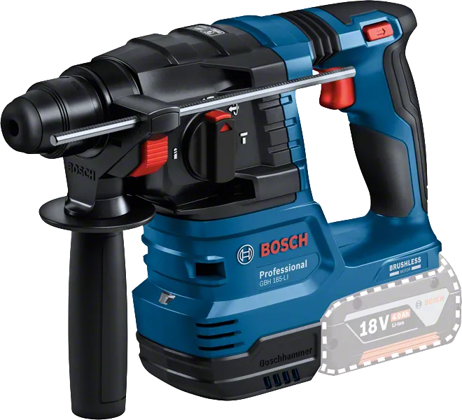 Bosch GBH 185-LI สว่านโรตารี่ไร้สายพร้อมแบตเตอรี่ 18V 4.0Ah.
