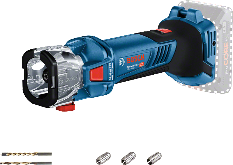 เครื่องมือตัดผนังยิปซั่มไร้สาย Bosch GCU 18V-30.