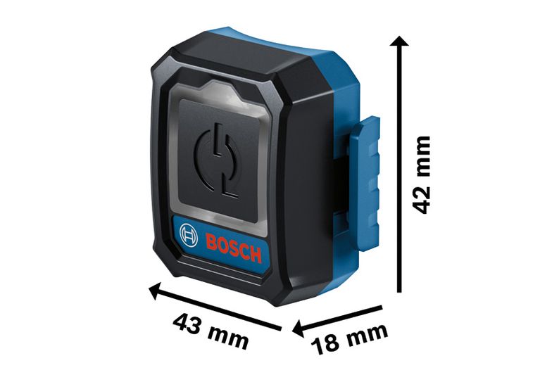 แท็กติดตามขนาดกะทัดรัด Bosch GCT 30-42 ขนาด 43x42x18 มม.