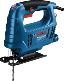 จิ๊กซอว์ Bosch GST 680 สำหรับการตัดโค้งที่แม่นยำ.