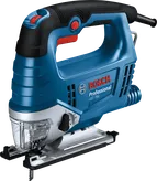 จิ๊กซอว์ Bosch GST 750 พร้อมด้ามจับที่ถูกหลักสรีรศาสตร์.