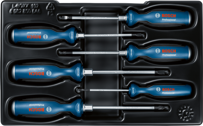 ชุดไขควง Bosch 6 ชิ้น พร้อมด้ามจับอเนกประสงค์