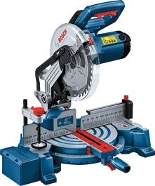 เลื่อยองศา Bosch GCM 254 พร้อมมาตราส่วนการตัดที่แม่นยำ.