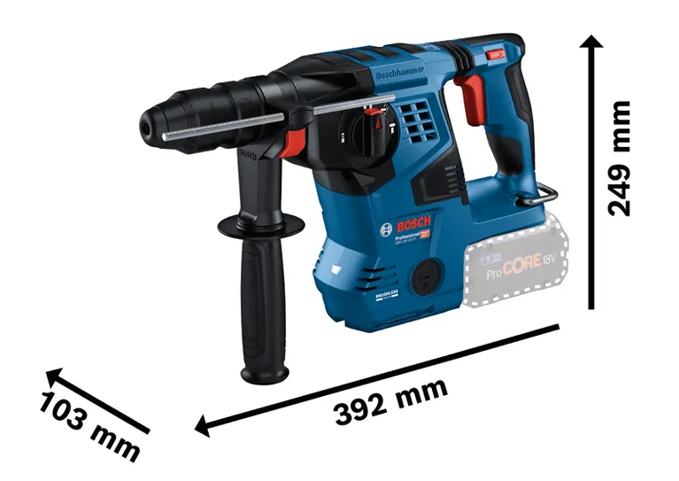 Bosch GBH 18V-28 CF สว่านโรตารี่ไร้สายพร้อม SDS plus.