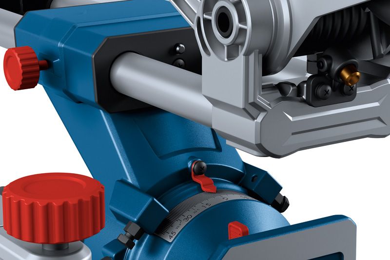 เลื่อยองศา Bosch GCM 254 D พร้อมการปรับมุมที่แม่นยำ.