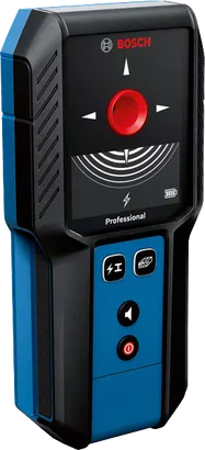 GMS 120-27 เครื่องตรวจจับ Bosch GMS 120-27 สามารถค้นหาโลหะและสายเคเบิลที่มีกระแสไฟฟ้าได้