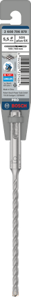 ดอกสว่านเจาะกระแทก PRO SDS plus-5X, ขนาด 5.5 x 100 x 160 มม. ดอกสว่านกระแทก Bosch SDS plus-5X 5.5×100×160 มม.