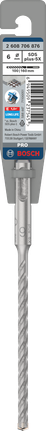 ดอกสว่านเจาะกระแทก PRO SDS plus-5X, ขนาด 6 x 100 x 160 มม. ดอกสว่าน Bosch SDS plus-5X 6 x 100 มม.