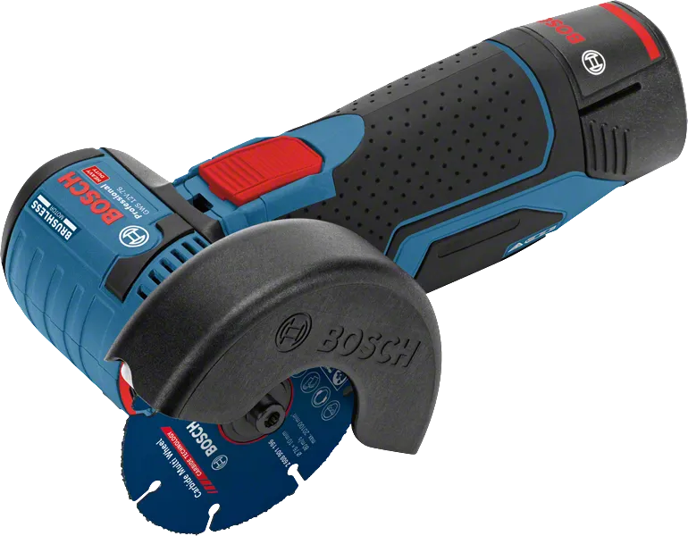 เครื่องเจียรไฟฟ้า Bosch GWS 12V-76 พร้อมล้อหลายใบแบบคาร์ไบด์.