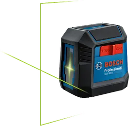 เครื่องมือวัดระดับเลเซอร์ Bosch GLL 50 G พร้อมเส้นสีเขียว.