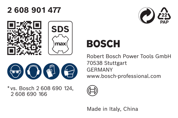 EXPERT SDS Clean สำหรับชุดดอกสกัด อะแดปเตอร์ดอกสกัดแบน Bosch SDS max 25x400 มม.