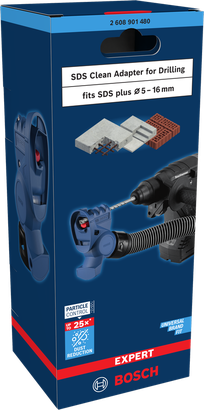 อะแดปเตอร์ EXPERT SDS Clean สําหรับการเจาะ อะแดปเตอร์ Bosch SDS Clean สำหรับการเจาะ