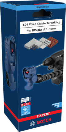 อะแดปเตอร์ Bosch SDS Clean สำหรับการเจาะ.