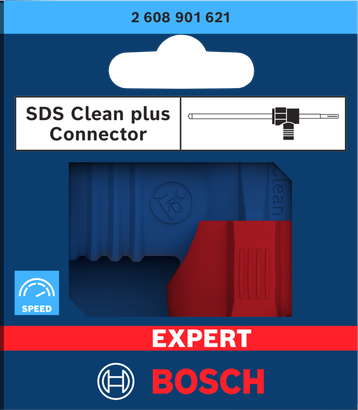 หัวต่อ EXPERT SDS Clean plus บรรจุภัณฑ์ Bosch SDS Clean plus Connector