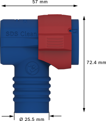 หัวต่อ EXPERT SDS Clean plus Bosch EXPERT SDS Clean plus Connector สำหรับสว่านโรตารี่
