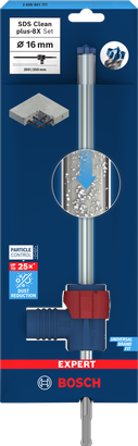 Object #200414884: 2608901771_bo_pro_p_f_1 ชุดดอกสว่านกระแทก Bosch SDS Clean plus-8X 16 มม.