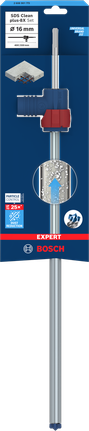 ชุดดอกสว่านเจาะกระแทก EXPERT SDS Clean plus-8X ขนาด 16 x 400 x 550 ดอกสว่าน Bosch EXPERT SDS Clean plus-8X 16×400×550 มม.
