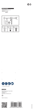 ชุดดอกสว่านโรตารี่ Bosch EXPERT SDS Clean max-8X 24 x 400 x 650.