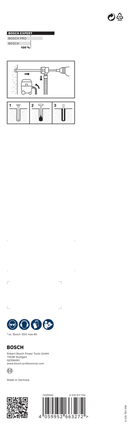 ชุดดอกสว่านกระแทก Bosch EXPERT SDS Clean max-8X 25×400×650.