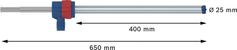 ดอกสว่านโรตารี่ Bosch EXPERT SDS Clean max-8X ขนาด 25 มม.