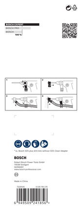 คำแนะนำในการเจาะอะแดปเตอร์ Bosch SDS Clean.