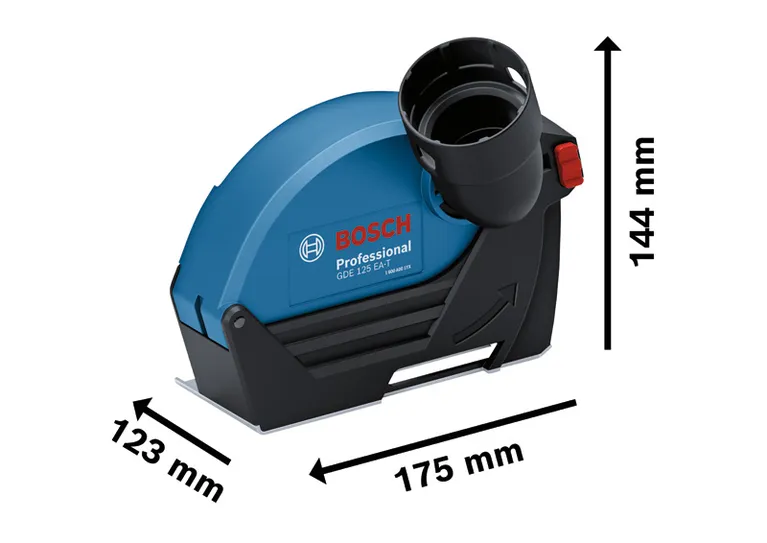 ฝาครอบดูดฝุ่น Bosch GDE 125 EA-T สำหรับเครื่องเจียรขนาด 125 มม.