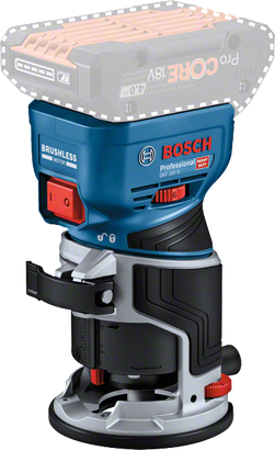 GKF 18V-8 เราเตอร์ไร้สายแบบมือถือ Bosch GKF 18V-8 พร้อมมอเตอร์ไร้แปรงถ่าน