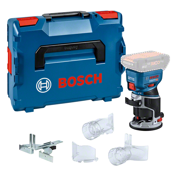 เราเตอร์ไร้สาย Bosch GKF 18V-8 พร้อมเคสและอุปกรณ์เสริม.