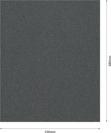 กระดาษทรายขัดด้วยมือ PRO C344 wet and dry, 230 x 280 มม., G100, 100 ชิ้น Bosch PRO C344 แผ่นขัดเปียกและแห้ง 230x280มม.