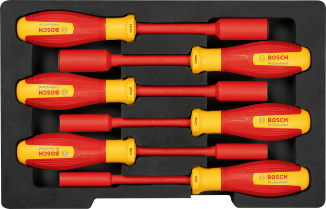 ชุดประแจซ็อกเก็ต Bosch VDE 6 ชิ้น สำหรับงานไฟฟ้า