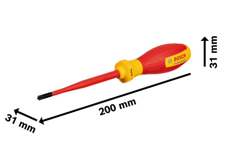 ไขควง VDE SL/PH1x100 ไขควง Bosch VDE ด้ามจับหุ้มฉนวน SL/PH1x100