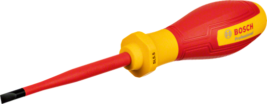 ไขควงหุ้มฉนวน Bosch VDE SL5.5 สำหรับงานไฟฟ้า.
