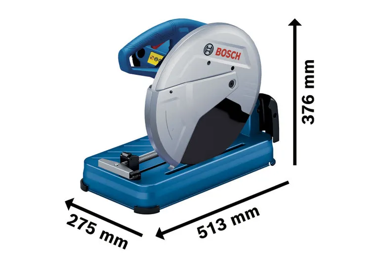เครื่องตัดเหล็ก Bosch GCO 230 มีขนาดมิติ.