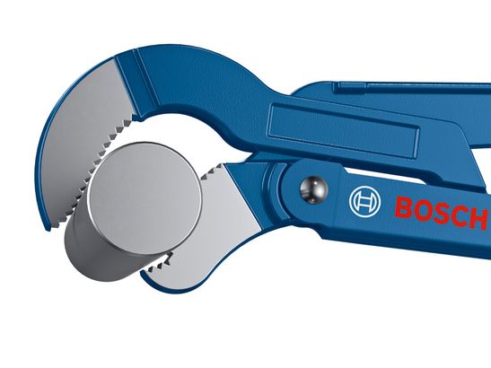 ประแจขันท่อหัวฉาก 45° ปากจับรูปตัว S 420 มม. ประแจจับท่อมุมสุขภัณฑ์ Bosch 45° 420มม. สำหรับจับท่อ