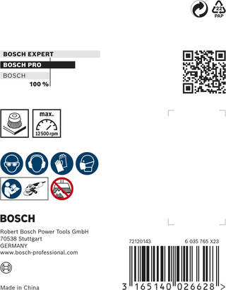 แปรงถ้วยโลหะ Bosch PRO เกลียว 75 x 0.5 มม.