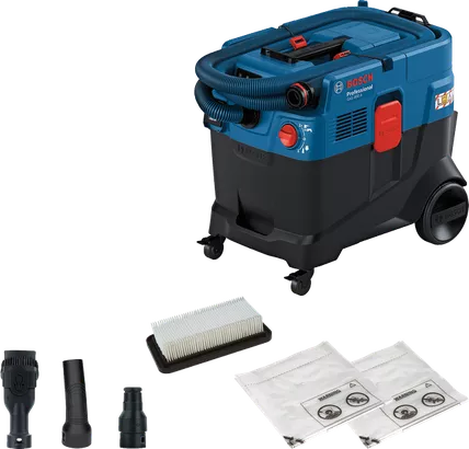 GAS 400 A Bosch GAS 400 เครื่องดูดฝุ่นแบบเปียกและแห้งพร้อมอุปกรณ์เสริม