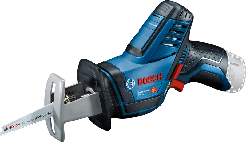 เลื่อยตัดโลหะไร้สาย Bosch GSA 12V-LI สำหรับไม้และโลหะ.