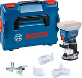 เราเตอร์ไร้สาย Bosch GKF 18V-8 พร้อมเคสและอุปกรณ์เสริม.