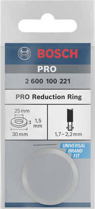 แหวนลดดอกสว่าน Bosch PRO 30×1.5×25 มม.