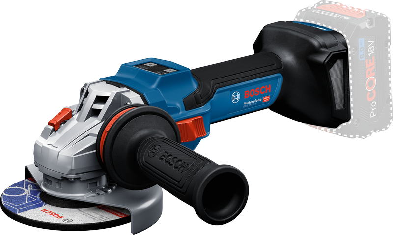 เครื่องเจียรไร้สาย Bosch GWS 18V-15 S แบตเตอรี่ ProCORE 8Ah.