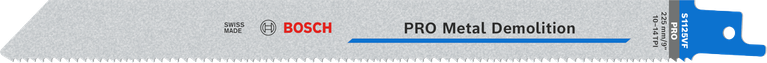 ใบมีด Bosch PRO Metal Demolition S1125VF ฟันแบบต่างๆ.