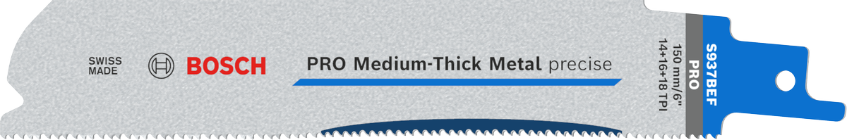 ใบมีด Bosch PRO Medium-Thick Metal ที่แม่นยำ S937BEF.