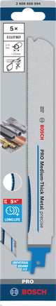 ชุดใบเลื่อยโลหะสองชั้น Bosch PRO Medium-Thick Metal precise S1137BEF