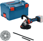 เครื่องเจียผนัง Bosch GBR 18V-15 S พร้อมกล่องและอุปกรณ์เสริม.