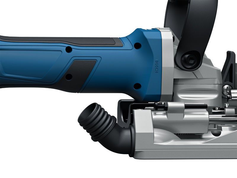 ด้ามจับเครื่องต่อบิสกิต Bosch GFF 18V-22 พร้อมเครื่องดูดฝุ่น.