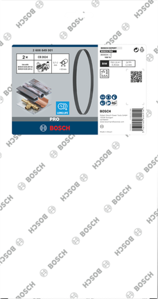 ใบเลื่อย PRO CB2824 Band, 733 มม., 2 ชิ้น ใบเลื่อยสายพาน Bosch PRO CB2824 733 มม. 2 ชิ้น.