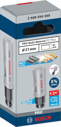 ดอกเจาะคว้าน PRO Multi Material PC Plus, 21 มม. ใบเลื่อยเจาะรู Bosch 21 มม. PRO Multi Material.