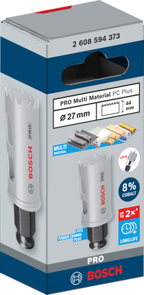 ดอกเจาะคว้าน PRO Multi Material PC Plus, 27 มม. ใบเลื่อยเจาะรู Bosch PRO Multi Material ขนาด 27 มม.