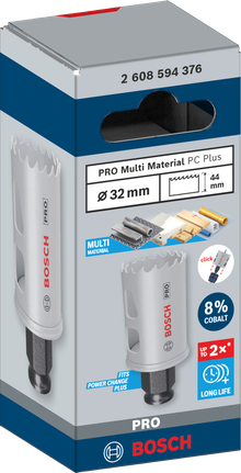 ดอกเจาะคว้าน PRO Multi Material PC Plus, 32 มม. ใบเลื่อยเจาะรู Bosch PRO Multi Material ขนาด 32 มม.
